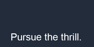 Pursuethethrill